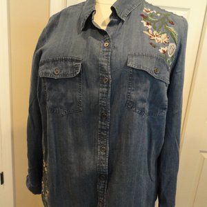 Tencel Denim Shirt 2x NWT